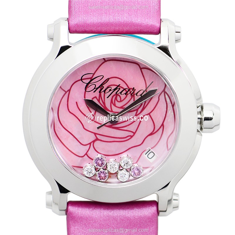 Chopard Happy Sport Quartz - Pink Dial - Steel Case - Pink Buckle - Sapphire Crystal